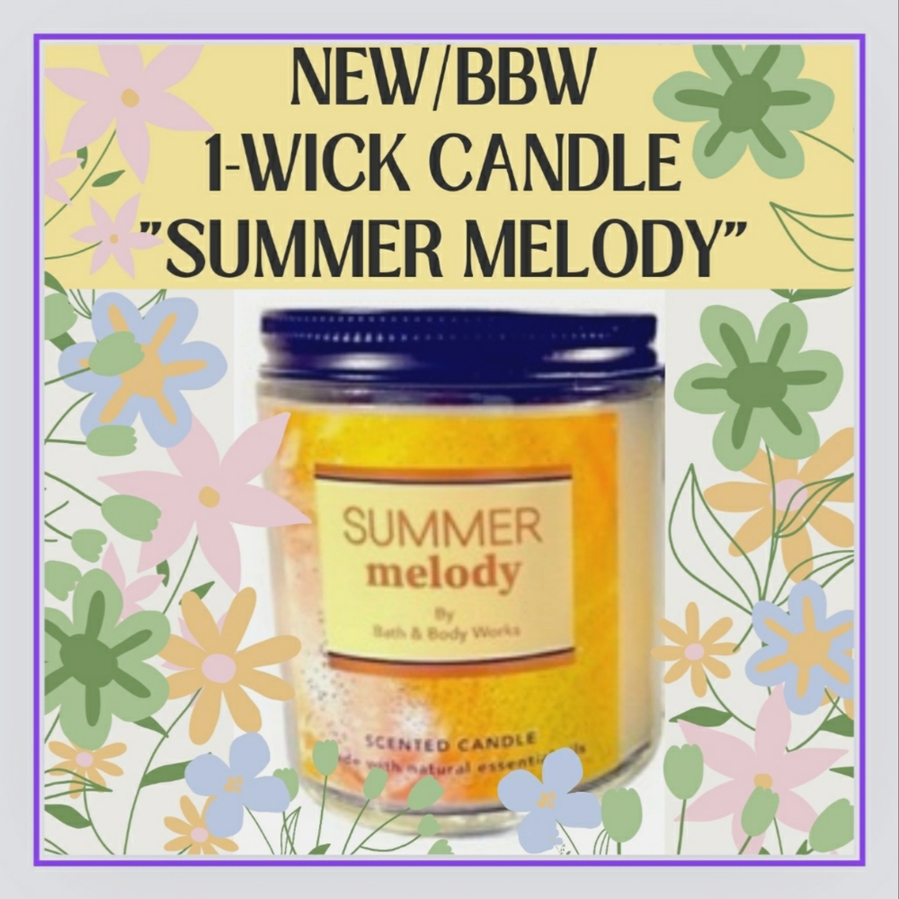 🔥"SUMMER MELODY" 1-WICK CANDLE/NEW/BBW